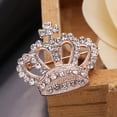 thumbnail image 4 of MasteelfCA Broche Couronne en Alliage de Mode avec Strass pour Femmes (Or Rose), 4 of 7