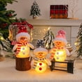 thumbnail image 6 of 3 PCS Christmas Decorations Luminous Snowman Ornament with Lights,Christmas Snowman Jar with Night Ligh,Snowman Figurine Christmas Tree Ornaments,Holiday Table Displaying Ornaments, 6 of 9