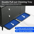 thumbnail image 2 of 48" Heavy Duty Dog Crate Large Dog cage Strong Metal Dog Kennels and Crates for Large Dogs Top Open with 2 Doors 4 Lockable Wheels 2 Removable Trays, 2 of 7