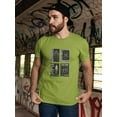 thumbnail image 2 of Modern Trendy Techno Prints T-Shirt Men -Image by Shutterstock, Male Small, 2 of 4