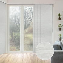 GoDear Design Adjustable Sliding Panel Track Blind 45.8"- 86" W x 96" H, Vertical Blinds, Light Filtering, Marble