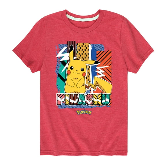 Pokémon - Pikachu Summer Pattern - Youth Short Sleeve Graphic T-Shirt