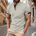 thumbnail image 3 of Men's Short Sleeve Summer Casual Patchwork T Shirt Holiday Shirts for Beach Vacation Street Style, 3 of 5