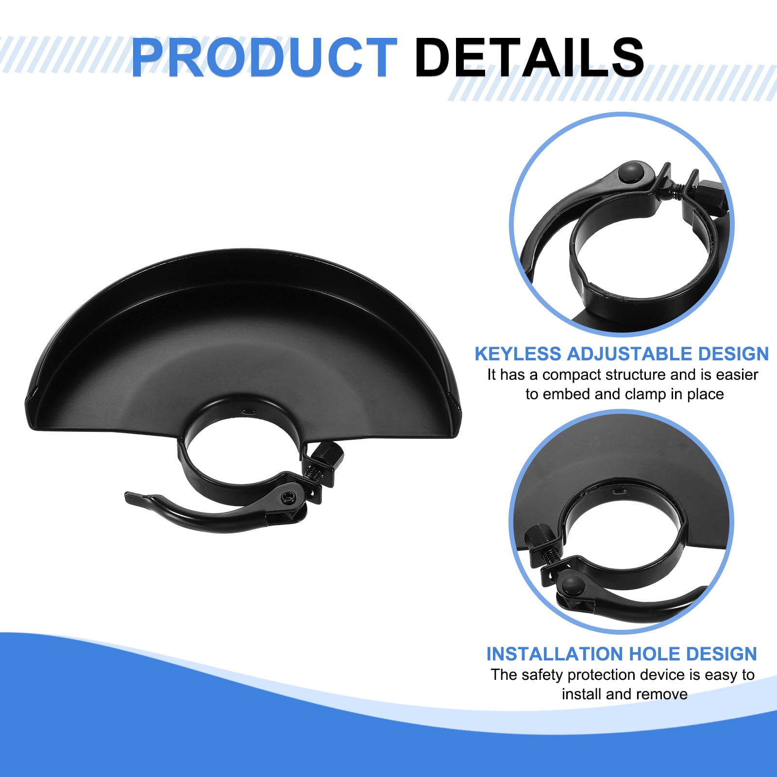 Uxcell 2pcs Grinder Guard 6" 160mm Dia Metal Adjustable Angle Grinder Protector Cover