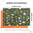 thumbnail image 6 of Yayeee Doormat for Inside 20"x32" Absorbent Low-Profile Washable Non-Slip Rubber Backed Entryway Rug, Green Flowers Pattern, 6 of 8