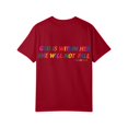 thumbnail image 3 of NAMTYQX Women's Blouses Short Sleeve Cool Fashion Gemustertes Crewneck Patterns Plus Size Loose Stretchy Plus Size Blouses for Women Red Size 3XL, 3 of 4