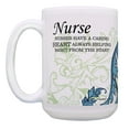 thumbnail image 2 of ThisWear Nurse Cup Set Nurses Have a Caring Heart NP Nurse Mugs 2 Pack Gift 15oz Coffee Mugs Floral, 2 of 4