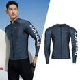 thumbnail image 5 of AquaPlay Men's Rash Guard Quick-Drying Full Zipper Surfing Diving Suits Swimwear Long Sleeve Suit Swimming Surf Clothing Beach Outdoor Sport, 5 of 7