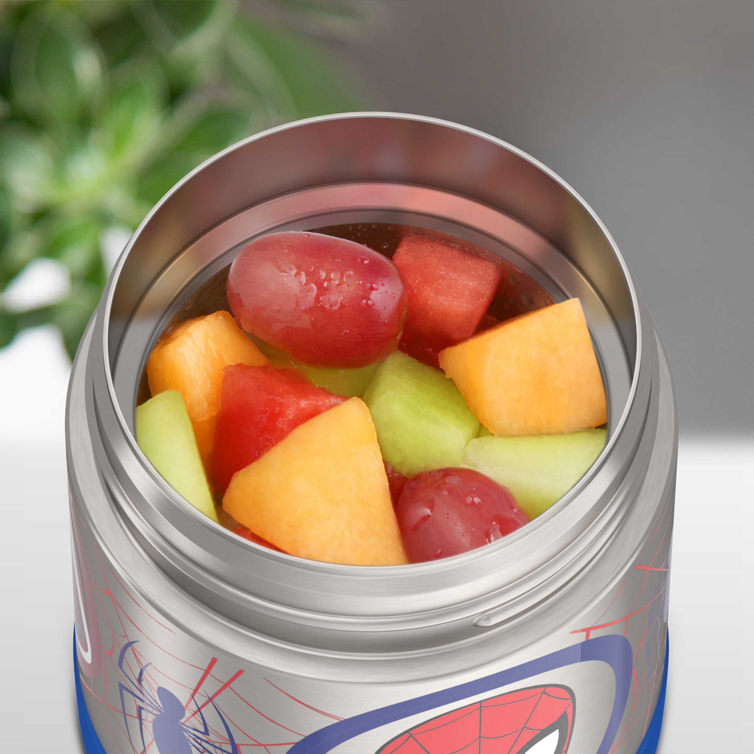 Thermos Kids Stainless Steel Vacuum Insulated FUNtainer Food Jar, 295 ml, Spiderman, Black, F30021SP