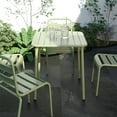thumbnail image 5 of LiviNest Sera Square Outdoor Table: Metal Waterproof Patio Furniture - Compact 27.56 Inch Antique Green Balcony Desk for Urban Creative Workspace & Courtyard Dining, 5 of 6