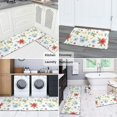 thumbnail image 5 of Pioneer Flower Floral Print Pattern Anti Fatigue Kitchen Rugs Set Of 2, Non Slip Washable Decorative Floor Mats for Kitchen Sink Laundry, 17"x30" and 17"x47", 5 of 6