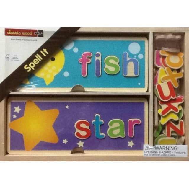 wooden spelling puzzles