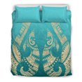 thumbnail image 1 of New Zealand Maori Hei Matau Tattoo Bedding Set, 1 of 6
