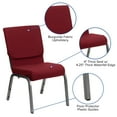 thumbnail image 5 of Flash Furniture HERCULES Series 18.5''W Stacking Church Chair in Burgundy Fabric - Gold Vein Frame, 5 of 12