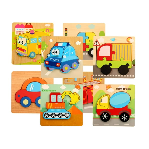 2pcs Multicolor puzzle Jigsaw Juguetes Educativos Juguetes de Actividad para Bebé