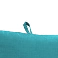 thumbnail image 6 of Jordan Manufacturing 44" x 21" McHusk Lagoon Aqua Crosshatch Rectangular Outdoor Chair Cushion with Ties and Hanger Loop, 6 of 13