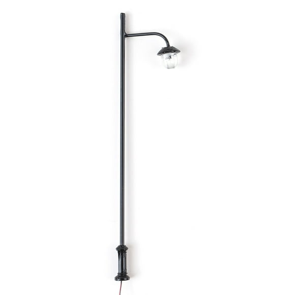 1:87 Scale Single Head Street Lamps 3V/12V Layout Soft Lamp DIY Warm White Light for Miniature Courtyard Garden Lighting Black/White light