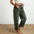 thumbnail image 4 of ClodeEU Women's High Waist Cropped Wide Leg Jeans ,Casual Button Fly Denim Capri Pants with Pockets ,Women's Plus L, 4 of 6