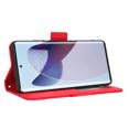 thumbnail image 5 of Case for Motorola X30 Pro 5G Cover Adjustable Detachable Card Holder Magnetic closure Leather Wallet Case - Red, 5 of 5