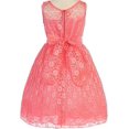 thumbnail image 2 of Big Girls' Sweetheart Illusion Top Lace Flowers Girls Dresses Ivory 16 (J36K25), 2 of 2