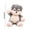 Dark Gray, variant on Cadancy Plush Toy 18-Inch Stuffed Husky Dog Soft Cuddly Animal Pillow, Fluffy Huggable Running Puppy Doll Bedroom Nursery Decor Birthday Gift Companion Cushion