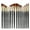 As Shown, variant on Masteelf 20 Piece Paint Brush Set with Nylon Bristles for Watercolor Oil Painting Perfect for Art Crafting