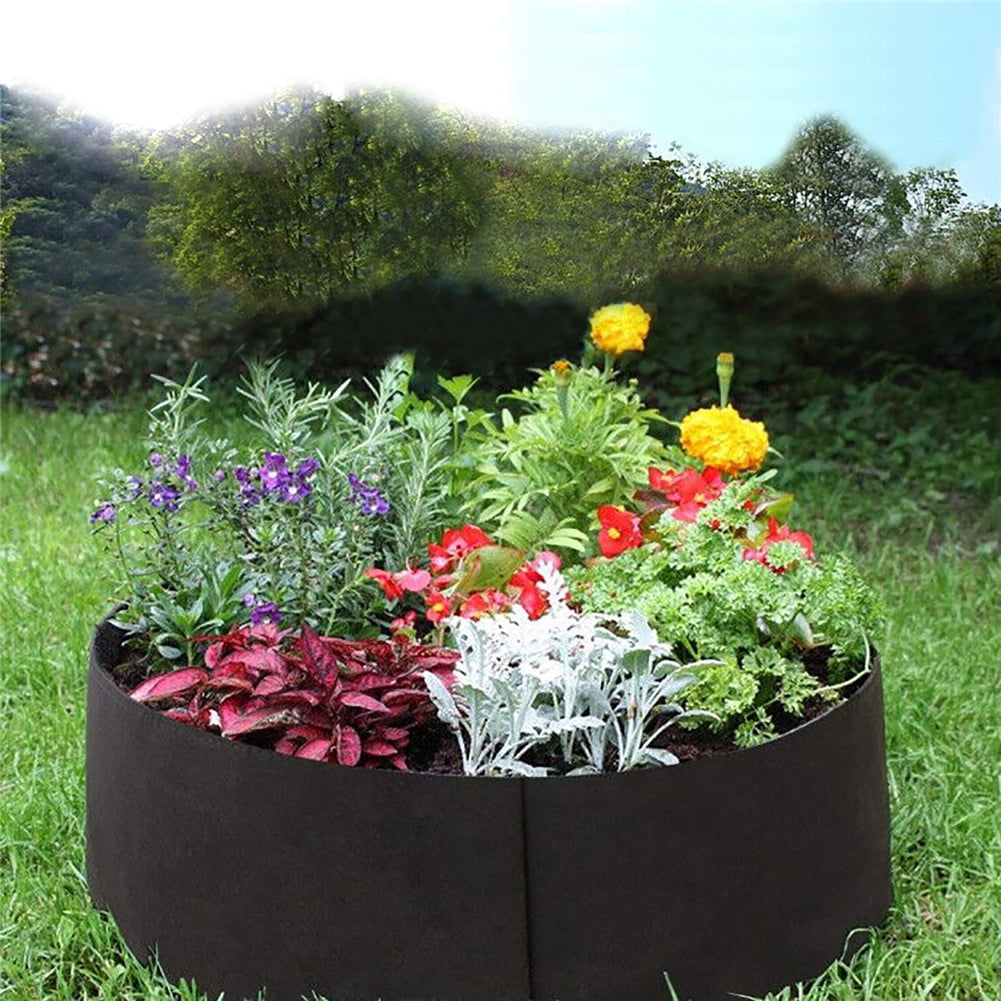 Plant Grow Bags, Raised Garden Planting Beds Pots for Potatoes Vegetables  and Fruits, Fabric Felt Raised Planter with Super High Capacity, 40 Gallon  