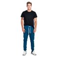 thumbnail image 6 of ProGo USA Men's Casual Joggers Sweatpants Basic Fleece Marled Jogger Pant Elastic Waist (XXX-Large, Midnight), 6 of 7