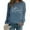 Blue, variant on Up To 50% Off Oversized Crewneck Sweatshirt Women Coffee Baggy Sweater Kinda Day Women Fashionable Casual Printed Round Neck Top Hoodless Sweatshirt Womens Hoodie Sweatshirt Causal
