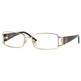 thumbnail image 2 of Versace VE 1163M 1252 Pale Gold Metal Rectangle Eyeglasses 52mm, 2 of 4