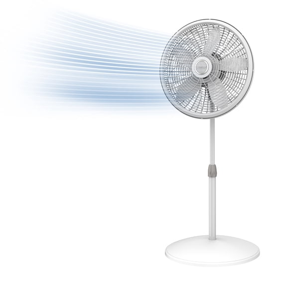 Lasko 18" 3-Speed Oscillating, Adjustable Height, Tilting Head Pedestal Fan 1820