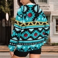 thumbnail image 3 of Uorisanigo Aztec Tribal Hoodies for Women Sweatshirt Size XS Oversized Polyester Fall Fashion Long Sleeve Hooded Sweatshirts Slight Stretch Soft Workout Winter Clothes, 3 of 7