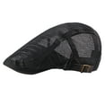 thumbnail image 2 of Lroveb Newsboy Hats for Men and Women Adult Breathable Mesh Summer Hat Beret Ivy Cabbie Adjustable Flat Cap Visor Hat, 2 of 9