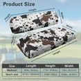 thumbnail image 3 of FUIALDOLG Cow Print Golf Cart Seat Covers for Club Car Precedent Ordinary Seats, Animal Print Breathable Front and Back Seat Cushion Cover for Golf Cart, Easy to Install, 3 of 8