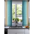 thumbnail image 2 of Turquoise Yellow Ombre Sheer Curtains 39 Inch Length 2 Panels Set for Living Room/Bedroom, Farmhouse Modern Gradient Art Kitchen Curtains Grommet Semi-Sheer Curtains Window Treatments 27.5"x39"x2, 2 of 7