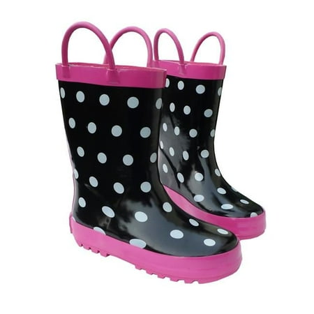 

Childrens Black & White Rain Boot - Size 1