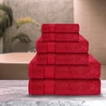 thumbnail image 3 of Juego de toallas de baño CRAFTBERRY Luxury, 100% algodón, 6 piezas, rojo, 3 of 6