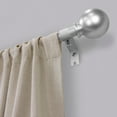 thumbnail image 5 of Mainstays 1/2" Nickel Ball Adjustable Single Curtain Rod, 48-84", 5 of 9
