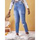 thumbnail image 3 of Bolsillos de talla grande jeans rasgados Rosegal Vaqueros de talla grande, 3 of 5