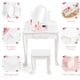 thumbnail image 2 of Set de Tocador para Niñas con Espejo, Mesa y Taburete de Madera para Maquillaje, Juguete para Niñas de 4 a 9 Años, 2 of 6