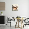 thumbnail image 3 of Stupell Industries Coffee Is Hug in Mug Food & Beverage Painting Gold Floater Framed Canvas Art Print Wall Art, 18 x 18, 3 of 10