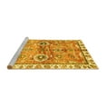 thumbnail image 2 of Ahgly Company Machine Washable Indoor Rectangle Oriental Yellow Traditional Area Rugs, 7' x 10', 2 of 4