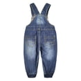 thumbnail image 4 of Kidscool Space Baby Boys Easy Diaper Changing Snap Legs Rockets Embroidered Denim Overalls,Blue,6-9 Months, 4 of 15