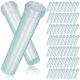 thumbnail image 1 of 100 tubos de agua para flores, de plástico transparente, para orquídeas, con tapa para arreglos florales., 1 of 7