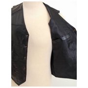 BNF GFVL Black Patched Leather Vest-L