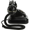 thumbnail image 6 of Retro Landline Telephone with Ringer Control, Redial, Vintage Corded Desk Dial Phone Old Fashioned Landline Phones for Home House, Black, 6 of 6