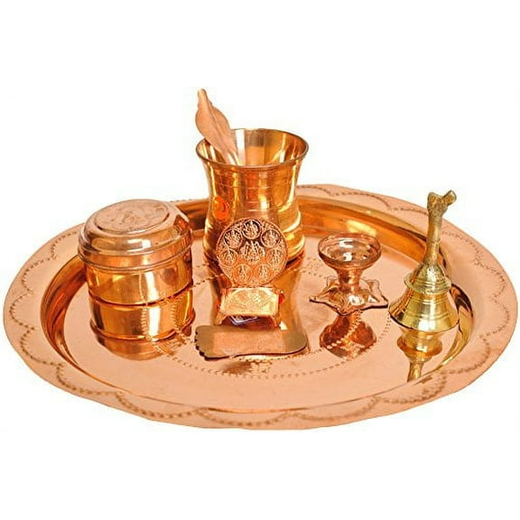 Exotic India Mahavaishnava Lakshmi Pada Puja Thali