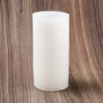 thumbnail image 2 of 3pcs Pencil Shaped Striped Pillar Candle Silicone Molds 3D Cylindrical Tall Roman Pillar Molds for Scented Candle Making White 6.5x13.2cm Inner Diameter: 4.9cm, 2 of 5