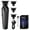As show, variant on Rechargeable Hair Clippers, Quiet Electric Hair Trimmer, Cordless Mute Haircut Shaver with Detachable Stainless Steel Blades, USB Charging, 3 Guide Combs, Portable Household Grooming Kit
