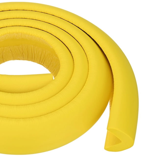 Uxcell 4 Pack Corner Guards Edge Protectors 6.5 Ft L-Shape for Furniture YeLLow